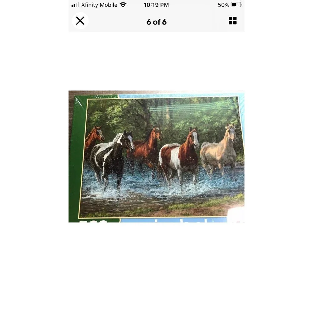 Springbok's 500 Piece Jigsaw Puzzle Summer Creek Horses 18
